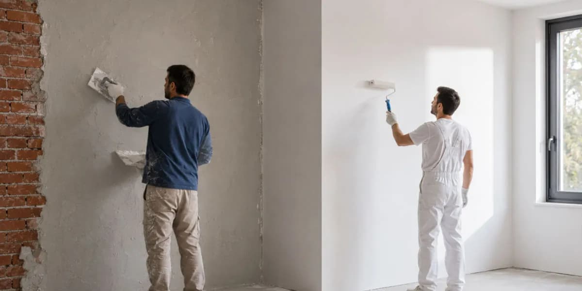 گچ سفیدکاری یا گچ زیرکار؟ کدام برای رنگ آمیزی بهتر است؟